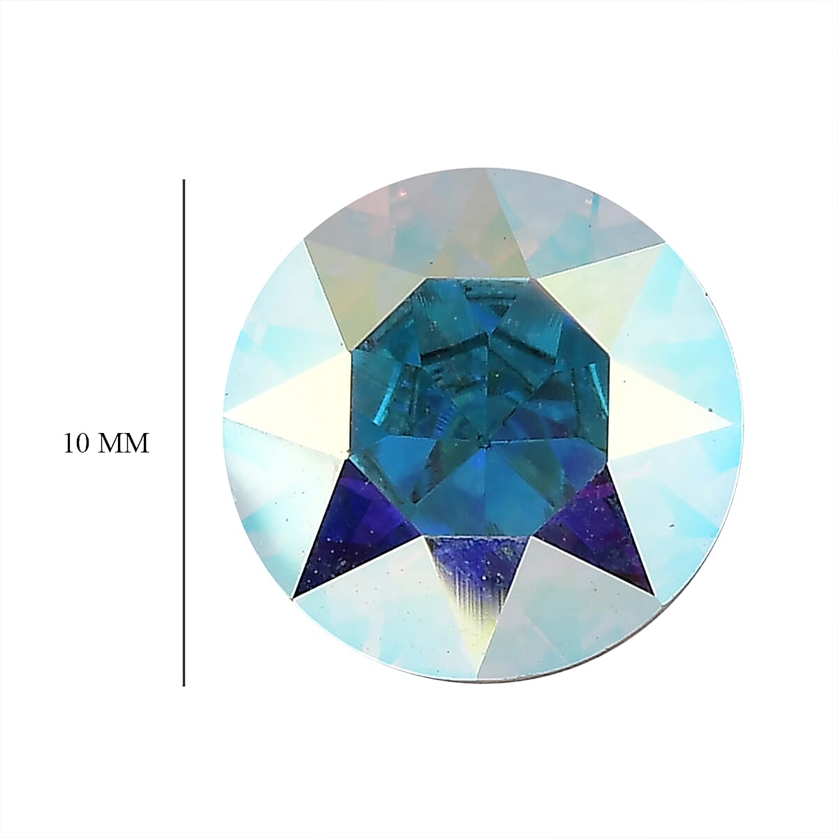 Aurora Borealis Crystal (Rnd 10 mm) 3.08 ctw image number 3
