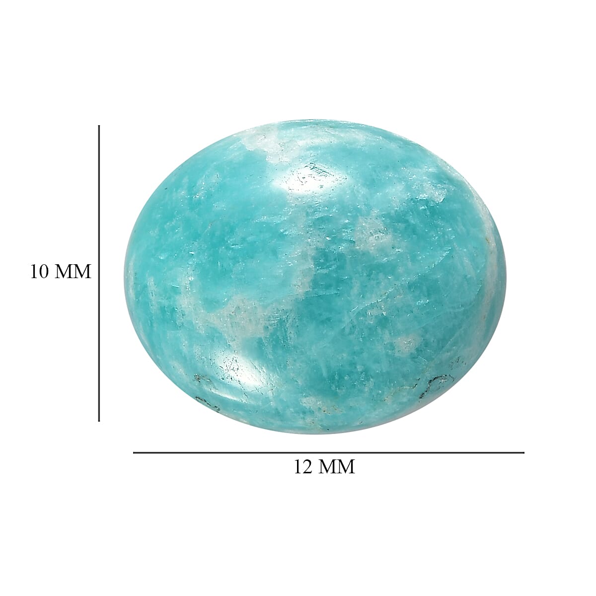 Amazonite (Ovl 12x10 mm) 3.54 ctw image number 3