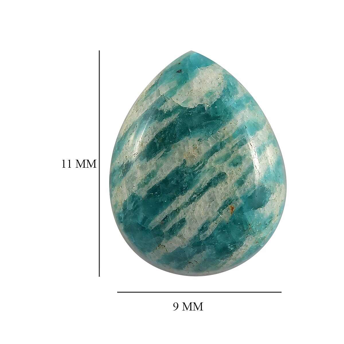Amazonite (Pear 11x9 mm) 3.40 ctw image number 3