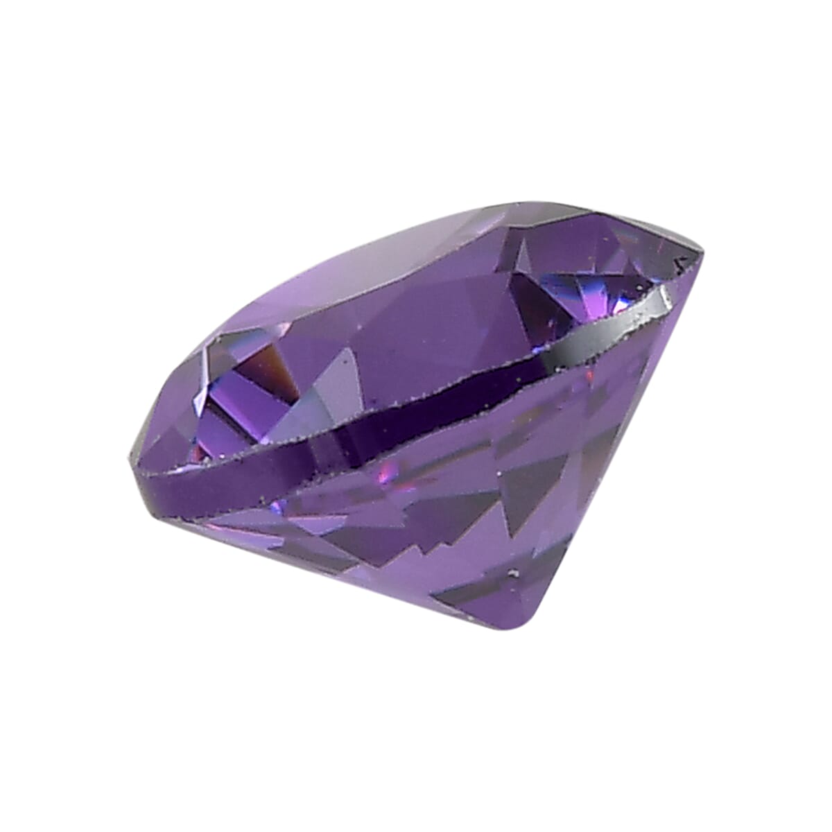 Simulated Amethyst Diamond Set of 5 (Rnd 4.5 mm) 3.06 ctw