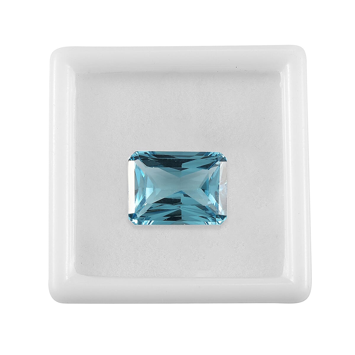 Radiant Cut Aqua Nano (Oct 16x12 mm) 12.57 ctw image number 2