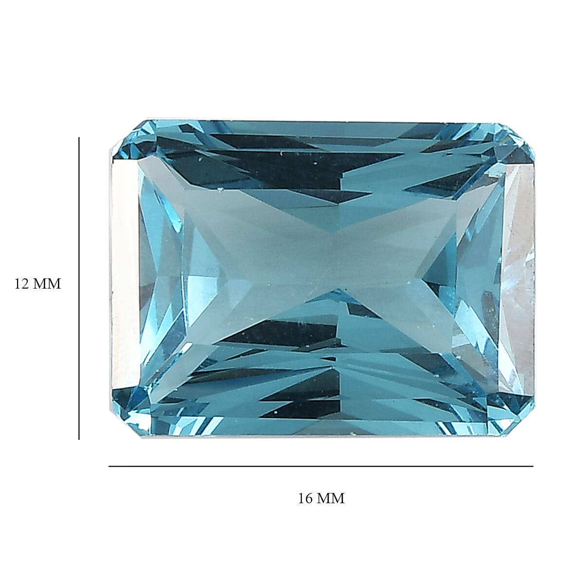 Radiant Cut Aqua Nano (Oct 16x12 mm) 12.57 ctw image number 3