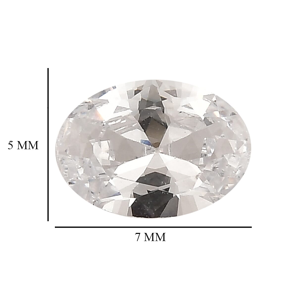Simulated Diamond Set of 2 (Ovl 7x5 mm) 2.30 ctw image number 3