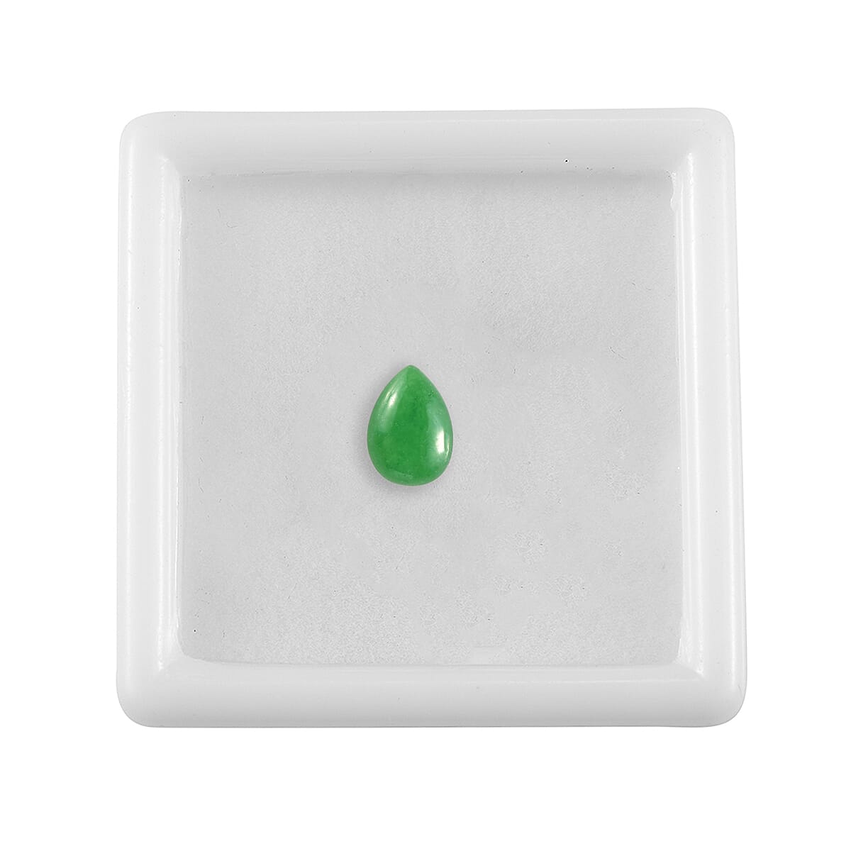 Dyed Green Jade (Pear 7x5 mm) 0.80 ctw image number 2