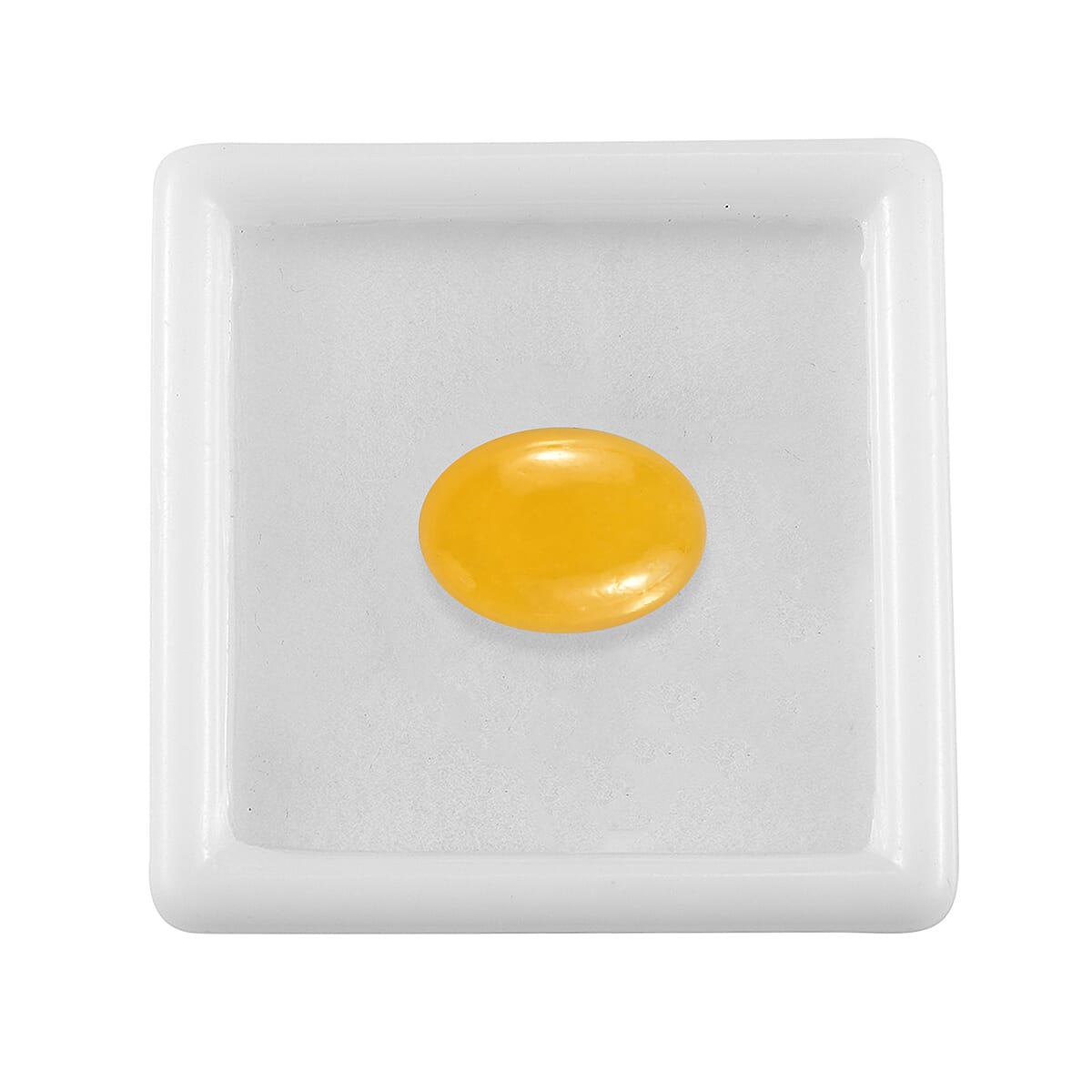 Dyed Yellow Jade (D) (Ovl 14x10 mm) 5.54 ctw image number 2