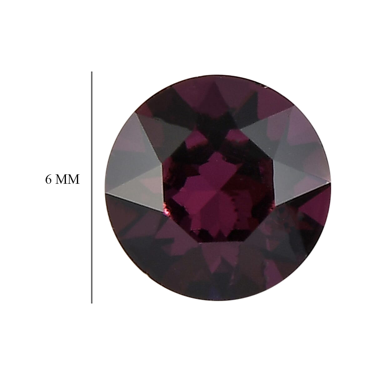 Foilback Amethyst Crystal Set of 2 (Rnd 6 mm) 1.44 ctw Loose gemstone