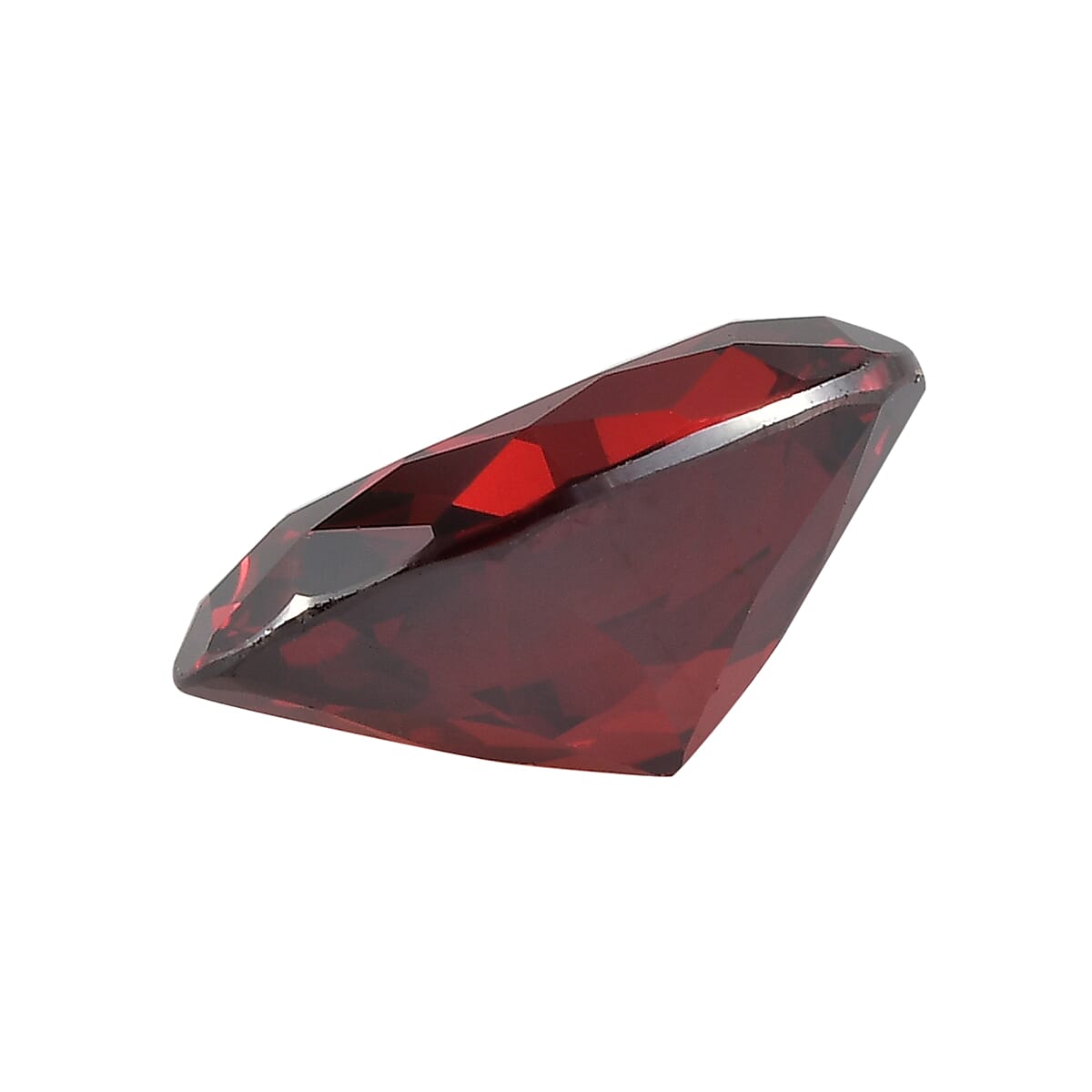 Simulated Garnet Color Diamond (Ovl 12x10 mm) 7.38 ctw image number 1