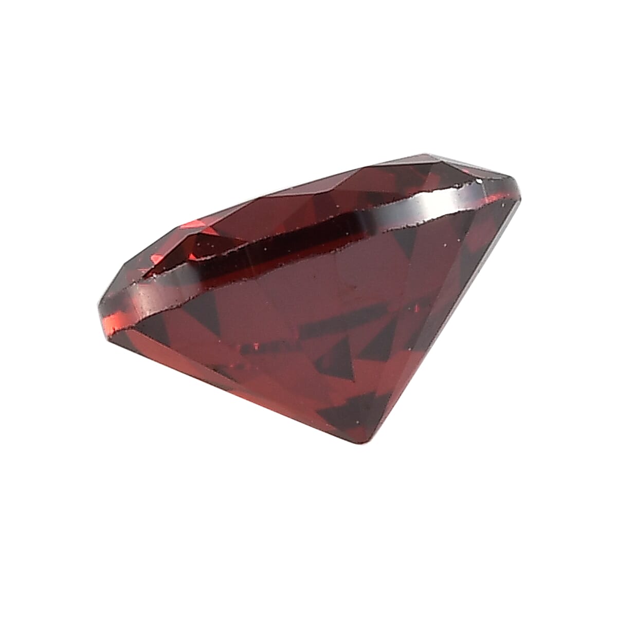 Simulated Garnet Color Diamond Set of 2 (Rnd 6 mm) 2.57 ctw image number 1