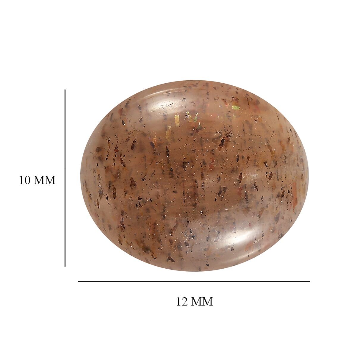Golden Feldspar (Ovl 12x10 mm) 4.12 ctw image number 3