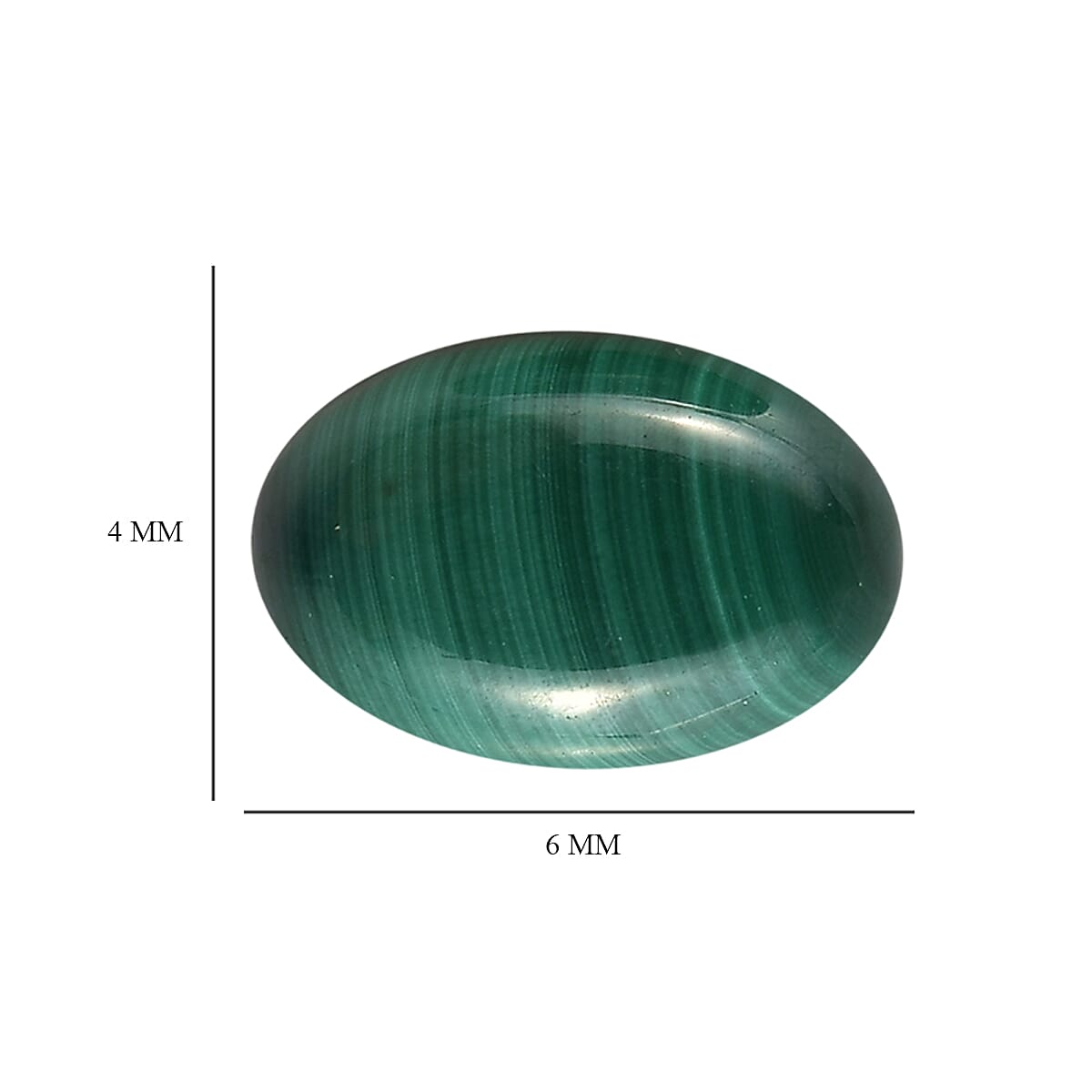 African Malachite Set of 2 (Ovl 6x4 mm) 1.36 ctw image number 3