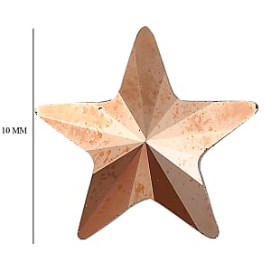 Metallic Rose Gold Crystal (Fancy 10x10 mm) 1.58 ctw