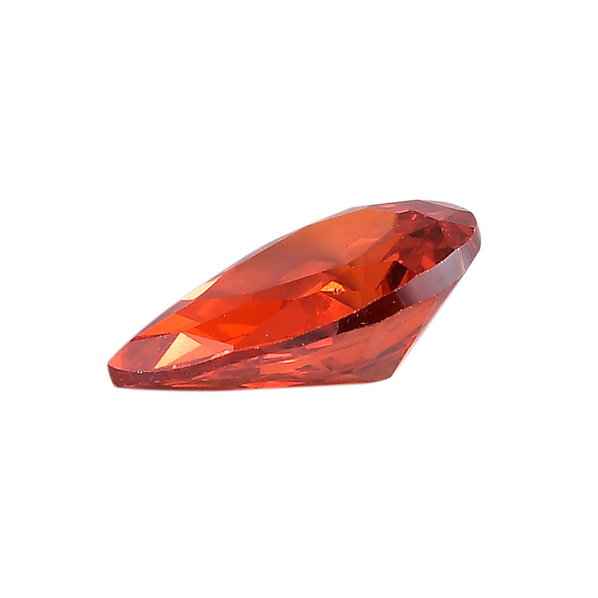 Simulated Orange Diamond Set of 2 (Pear 9x6 mm) 4.02 ctw image number 1