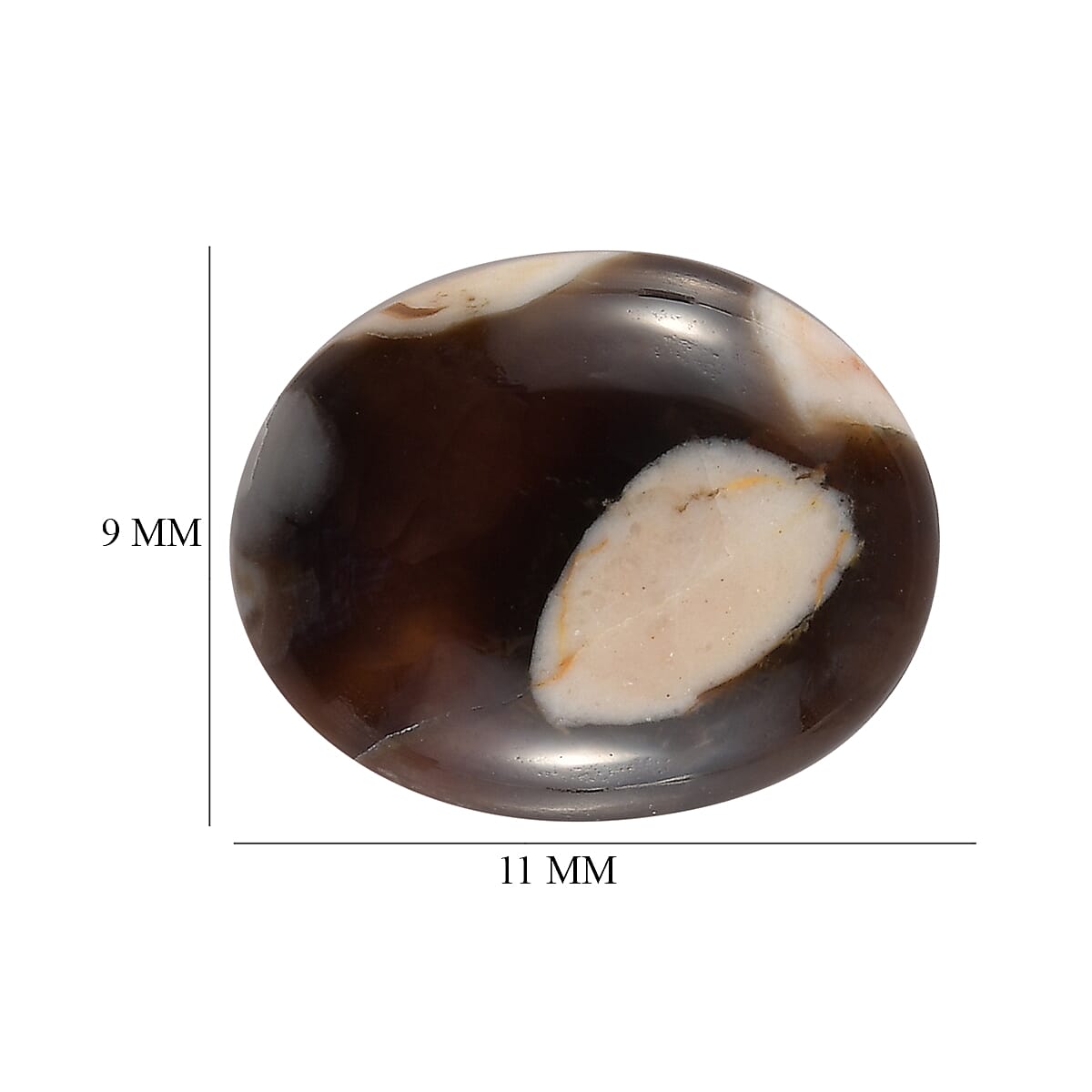 Peanut Wood Jasper (Ovl 11x9 mm) 2.80 ctw image number 3