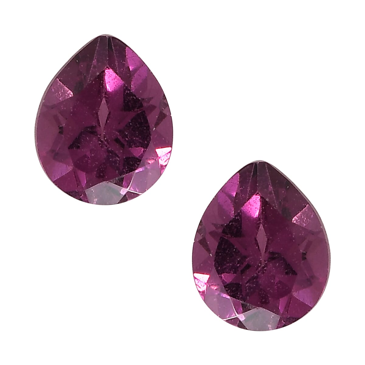Orissa Rhodolite Garnet Set of 2 (Pear 5x4 mm) 0.85 ctw image number 0