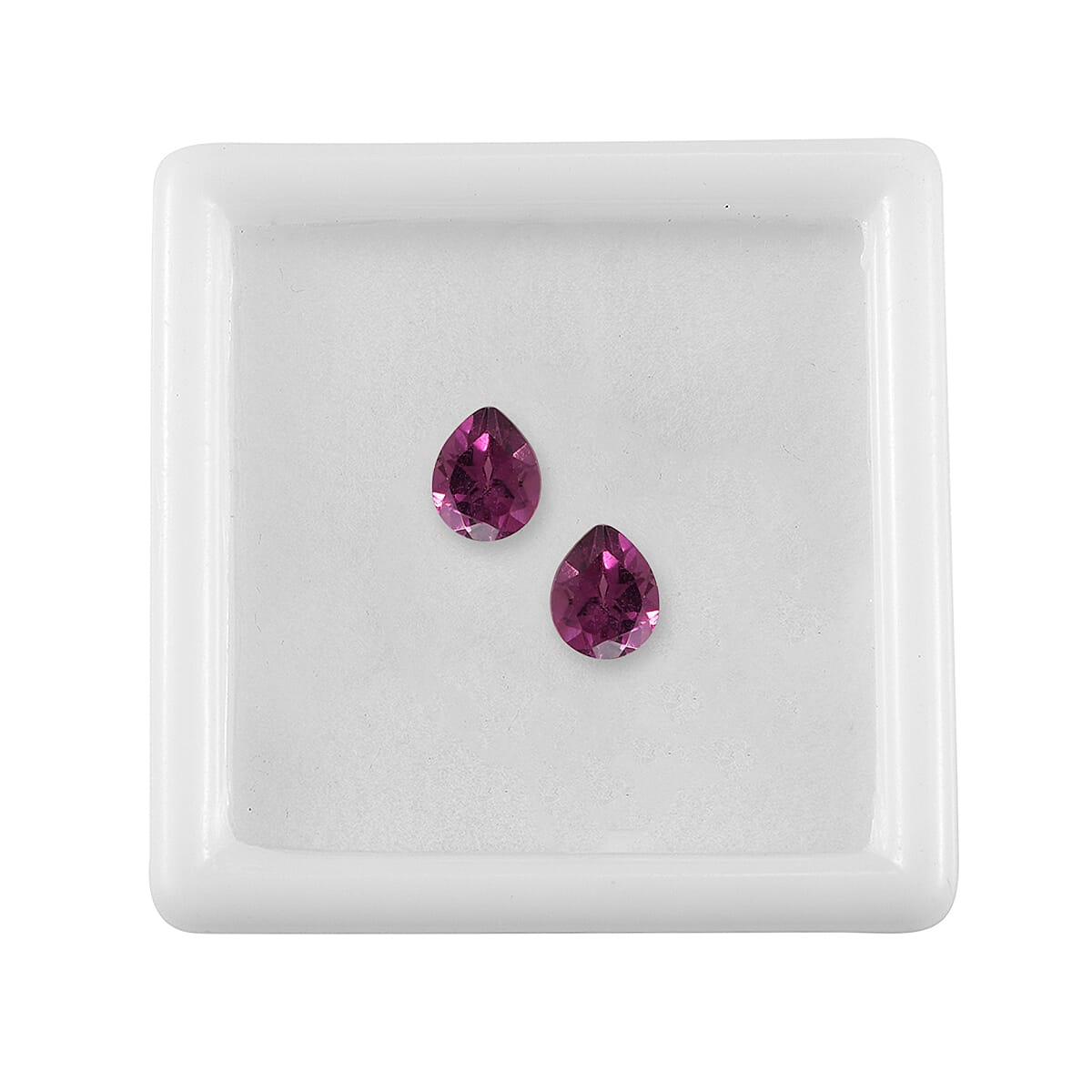 Orissa Rhodolite Garnet Set of 2 (Pear 5x4 mm) 0.85 ctw image number 2