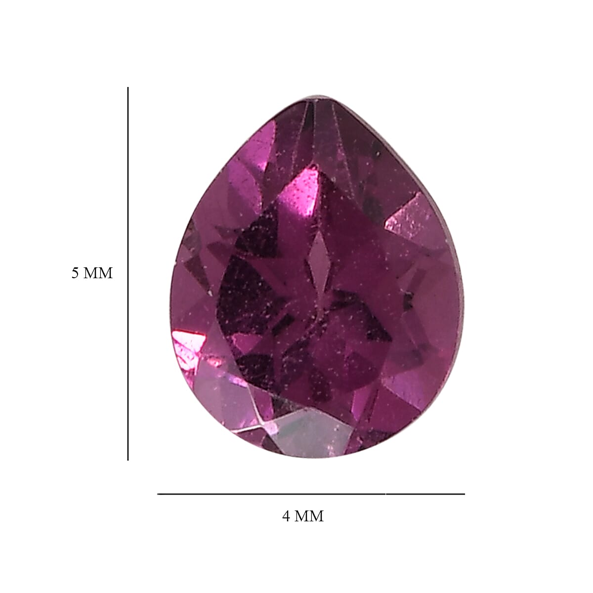 Orissa Rhodolite Garnet Set of 2 (Pear 5x4 mm) 0.85 ctw image number 3