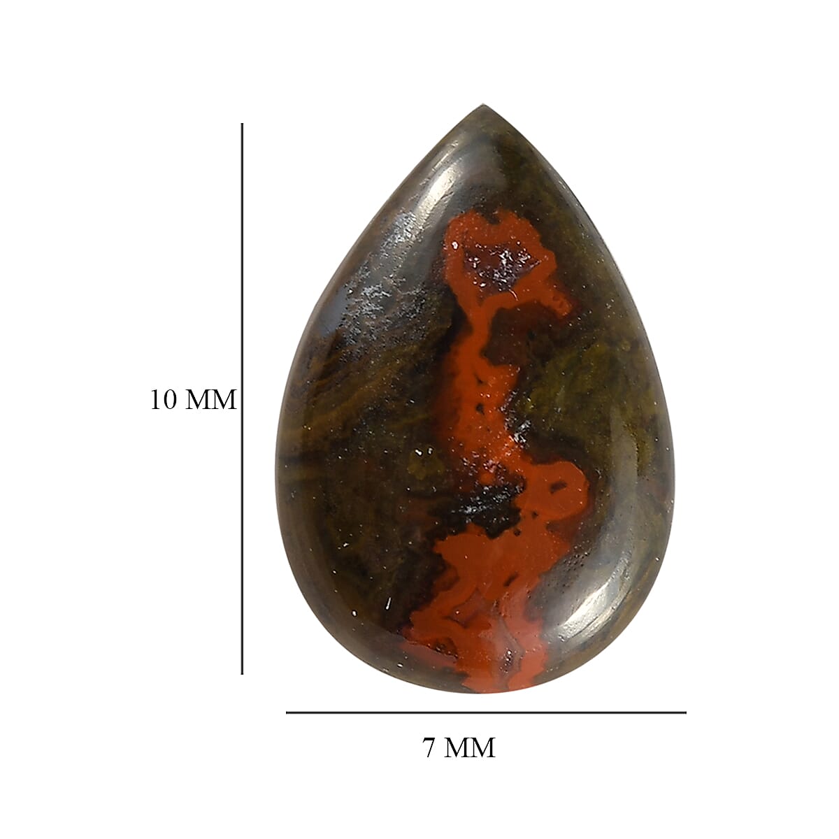 Slice Agate (Pear 10x7 mm) 1.70 ctw image number 3