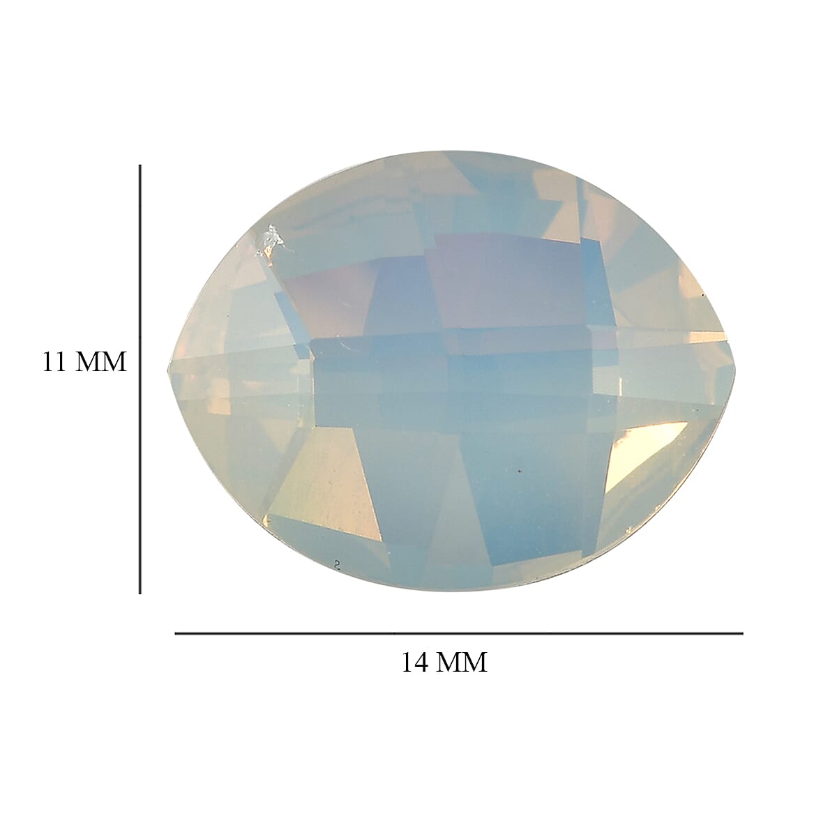 White Opal Crystal (Mrq 14x11 mm) 4.28 ctw image number 3