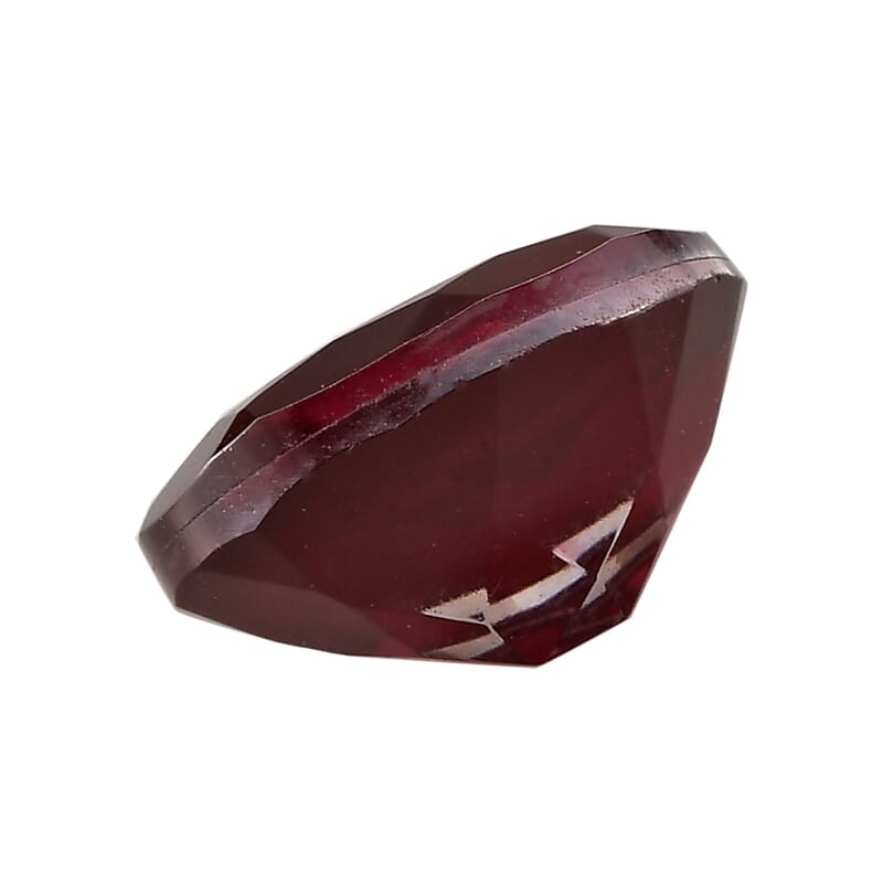 Blazing Red Triplet Quartz (Ovl 11x9 mm) 3.38 ctw