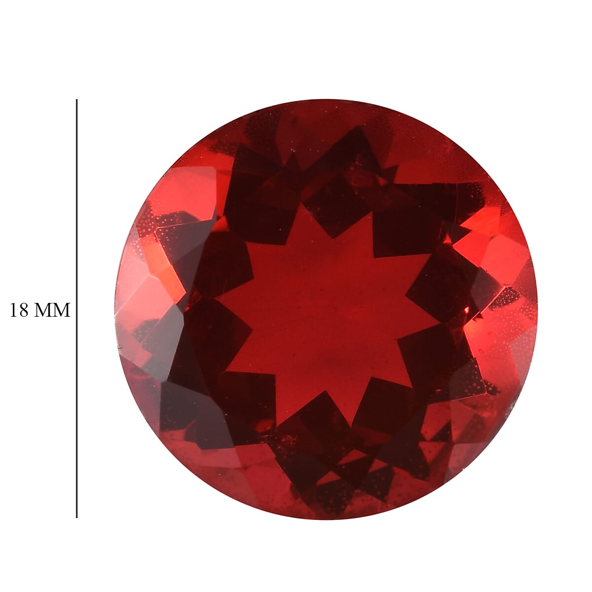 Blazing Red Triplet Quartz (Rnd 18 mm) 16.62 ctw image number 3