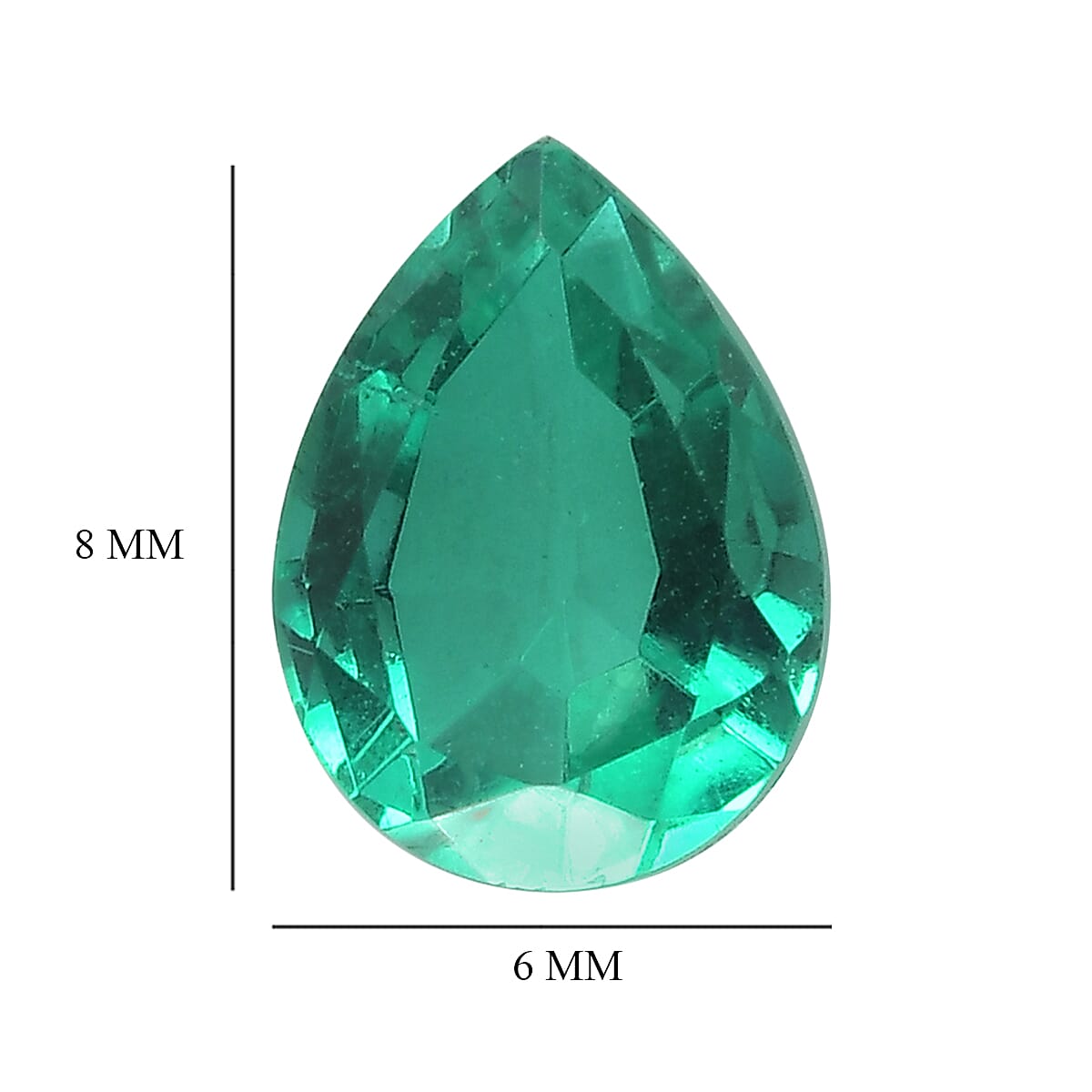 Emeraldine Quartz (Pear 8x6 mm) 1.42 ctw image number 3