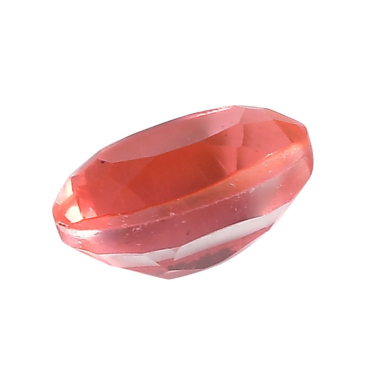 Living Coral Triplet Quartz (Ovl 6x4 mm) 0.50 ctw image number 1