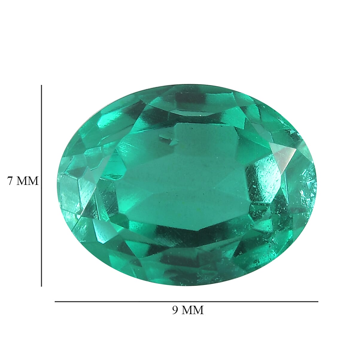 Emerald Triplet Quartz (Ovl 9x7 mm) 2.30 ctw image number 3