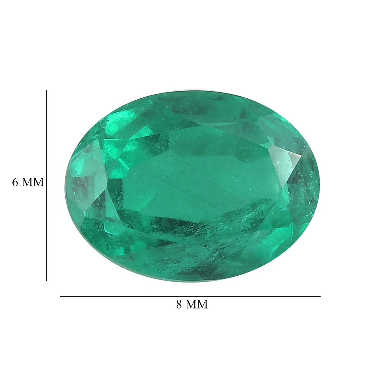 Emeraldine Triplet Quartz (Ovl 8x6 mm) 1.38 ctw image number 3