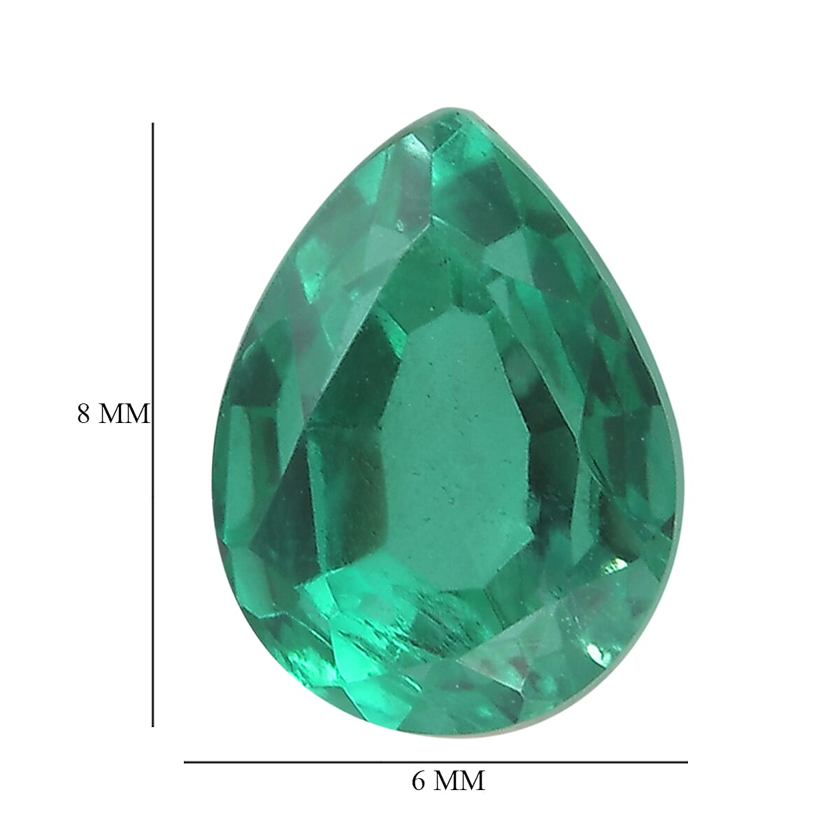 Emeraldine Triplet Quartz (Pear 8x6 mm) 1.37 ctw image number 3