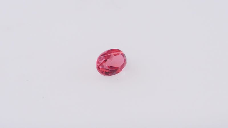 Living Coral Triplet Quartz (Ovl 7X5 mm) 0.81 ctw