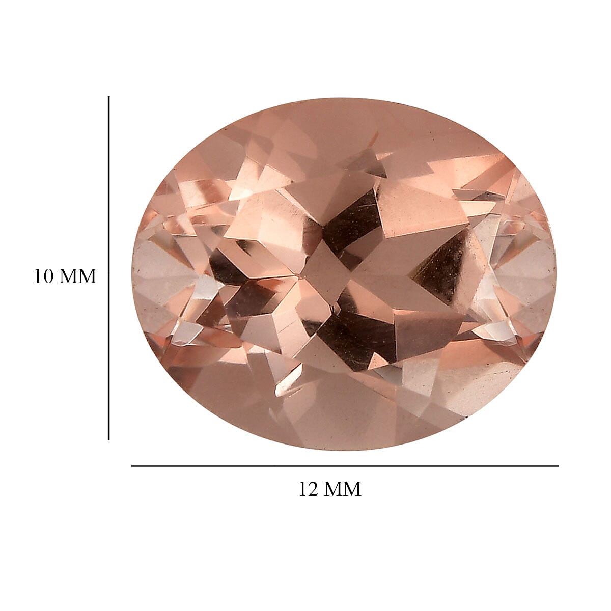 Morganite Triplet Quartz (Ovl 12x10 mm) 4.65 ctw image number 3