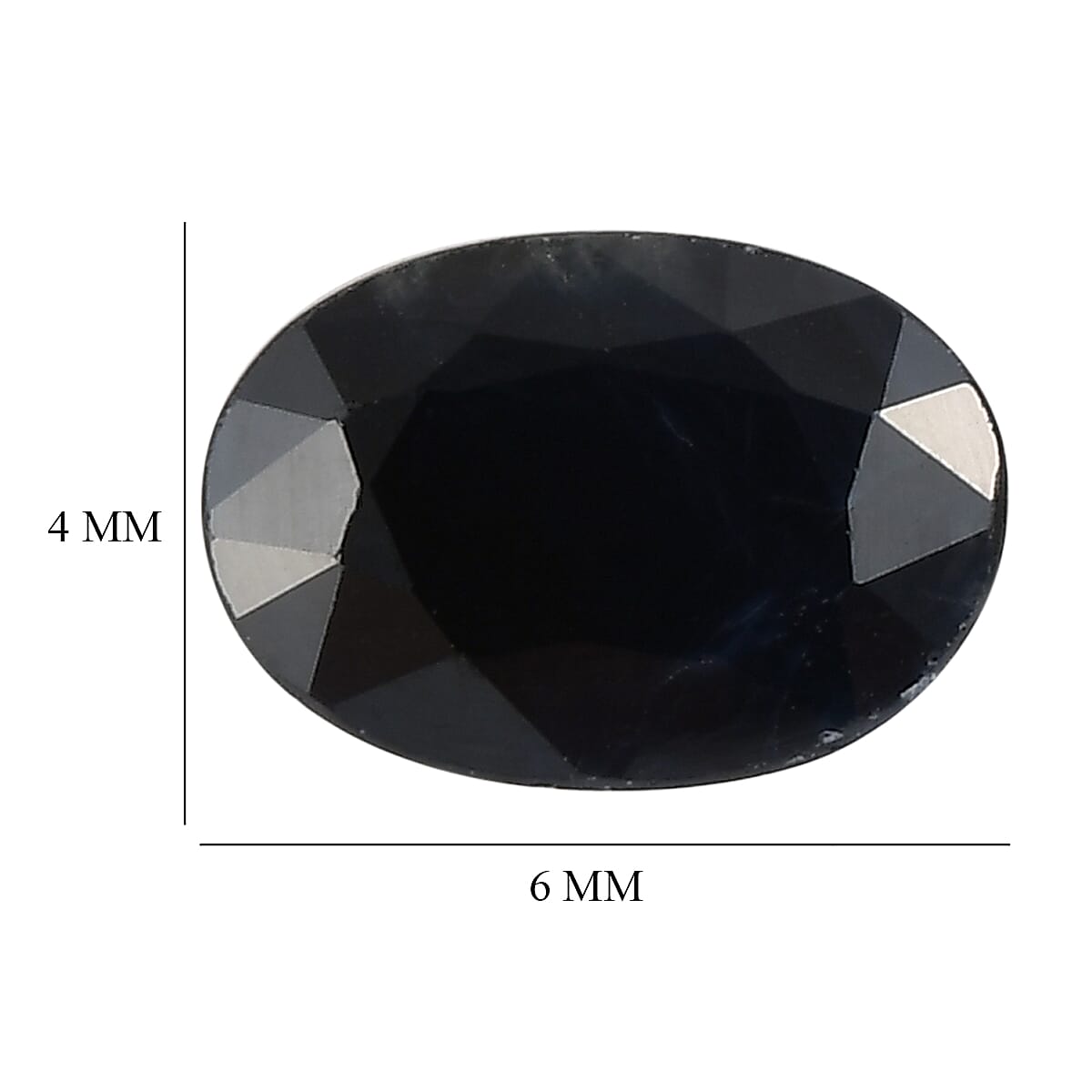 Midnight Sapphire Set of 2 (Ovl 6x4 mm) 1.15 ctw image number 3