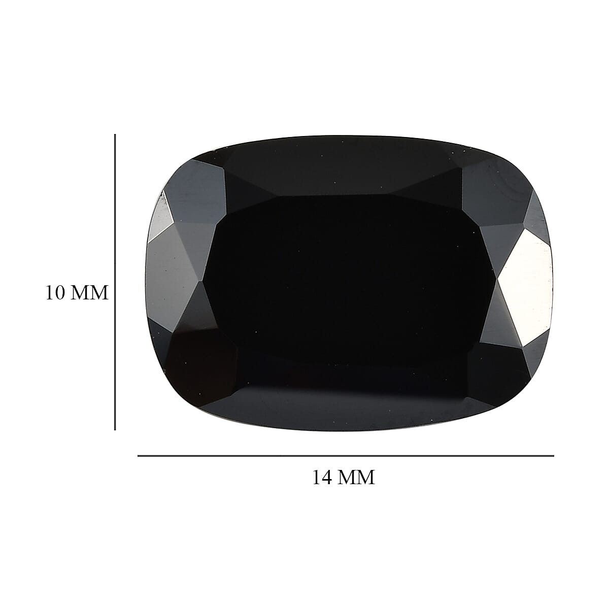 Thai Black Spinel (Cush 14x10 mm) 6.18 ctw image number 3