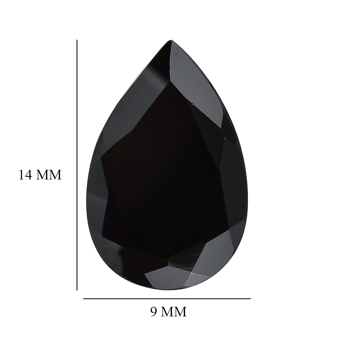 Thai Black Spinel (Pear 14x9 mm) 4.75 ctw