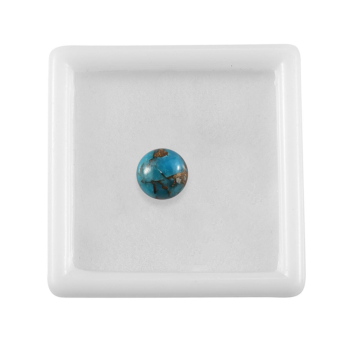AA Mojave Blue Turquoise (Rnd 8 mm) 1.94 ctw