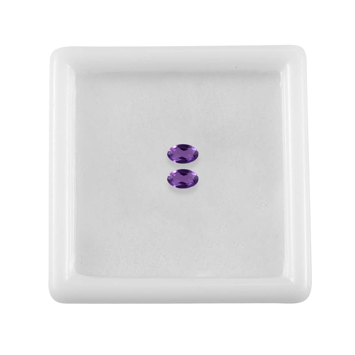 AA Bolivian Amethyst Set of 2 (Ovl 5x3 mm) 0.37 ctw image number 2