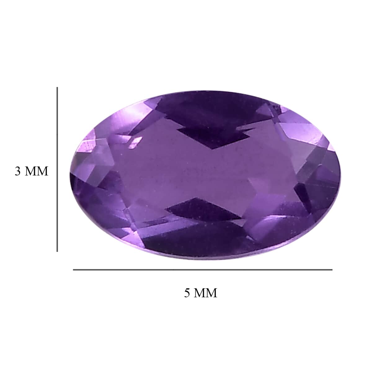 AA Bolivian Amethyst Set of 2 (Ovl 5x3 mm) 0.37 ctw image number 3