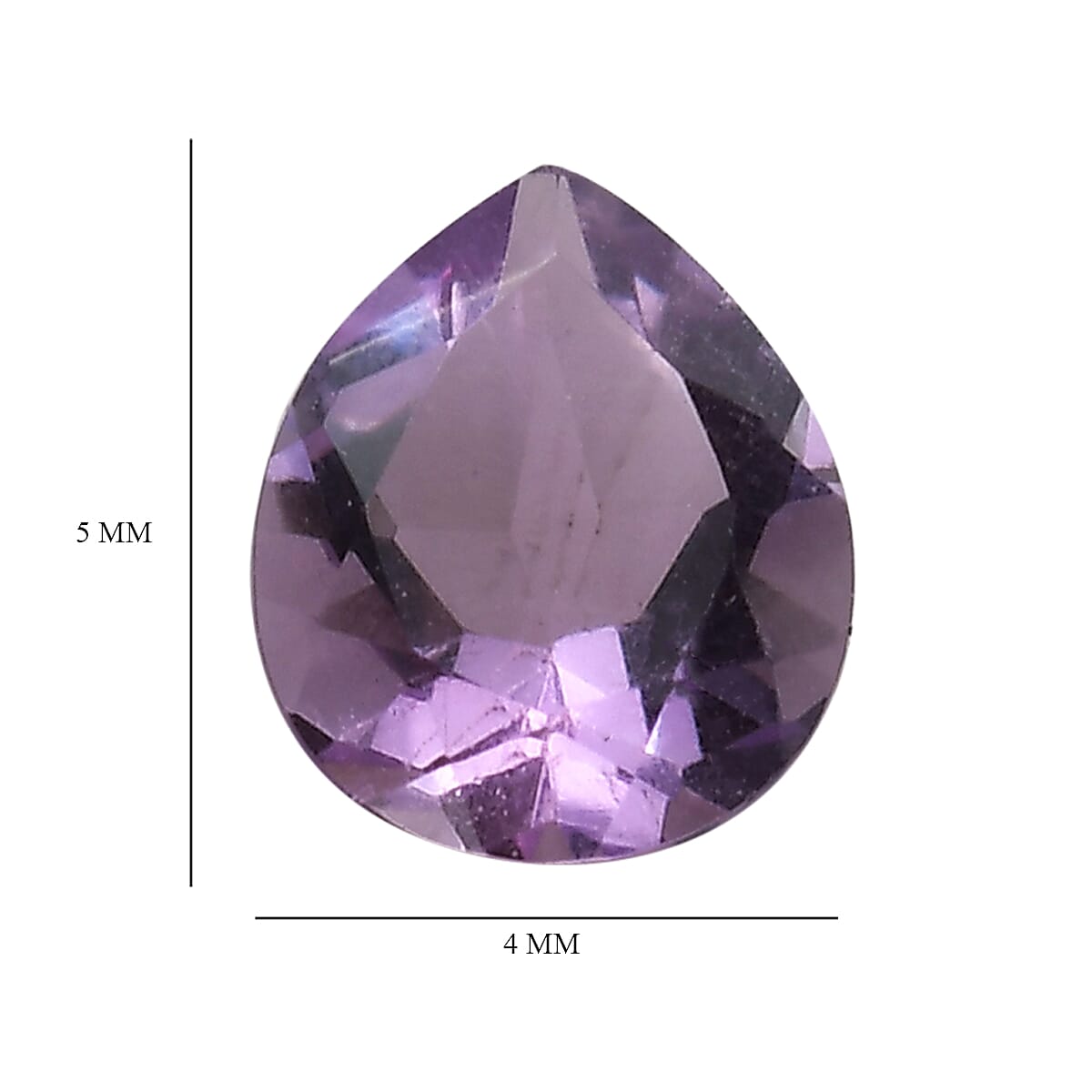 Bolivian Amethyst Set of 2 (Pear 5x4 mm) 0.54 ctw image number 3