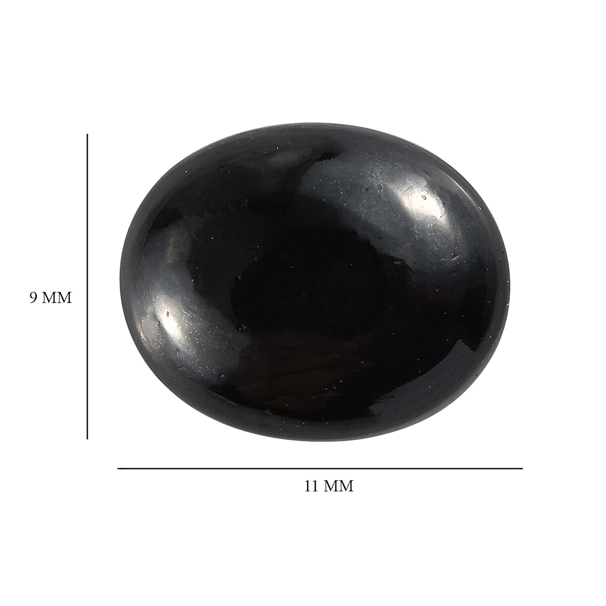 AMERICAN California Black Jade (Ovl 11x9 mm) 3.00 ctw image number 3