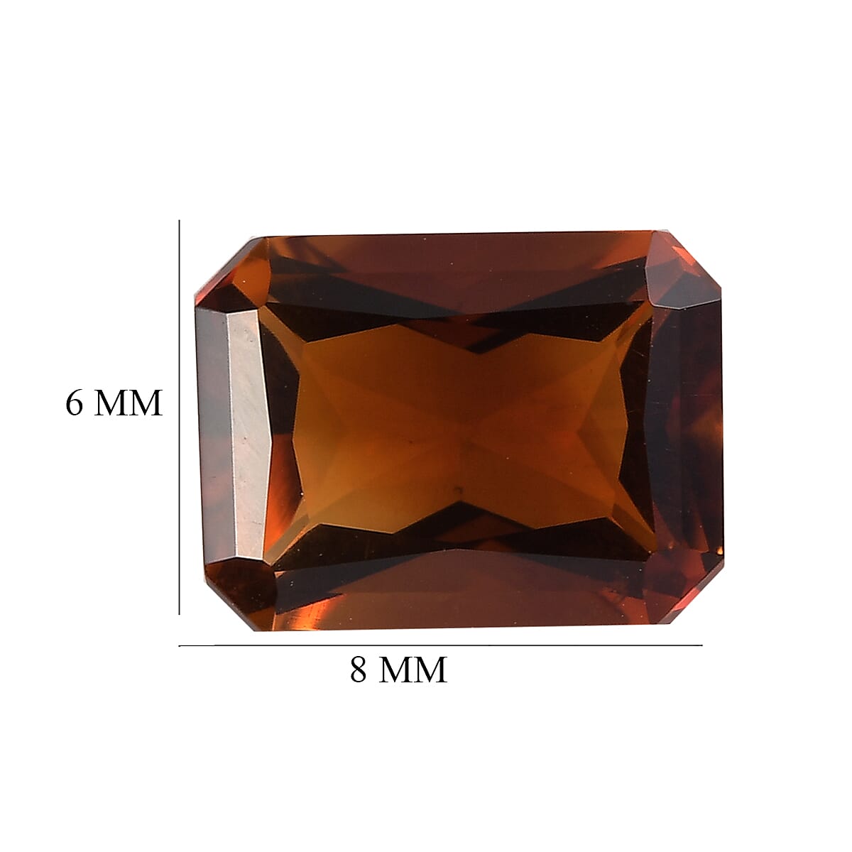 Brazilian Cherry Citrine (Oct 8x6 mm) 1.15 ctw image number 3