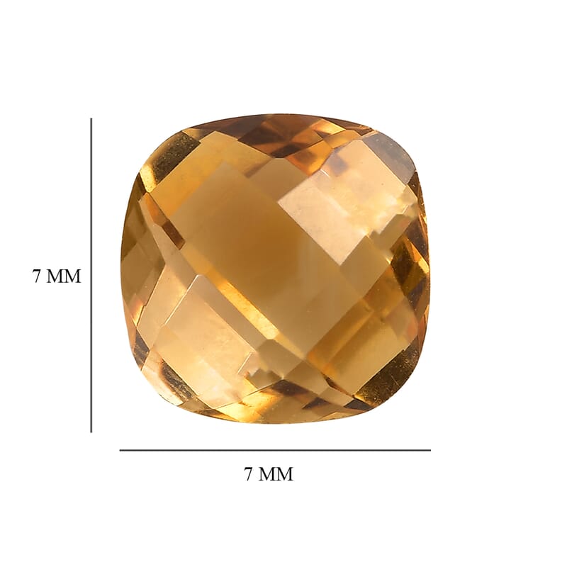AA Brazilian Citrine (Cush 7x7 mm) 1.21 ctw