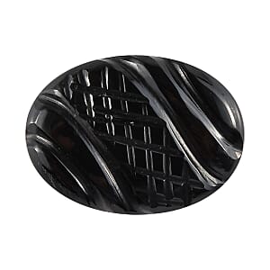 Black Jade (D) Carved (Ovl 14x10 mm) 3.43 ctw