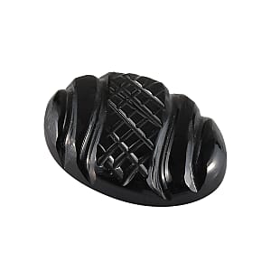 Black Jade (D) Carved (Ovl 14x10 mm) 3.43 ctw