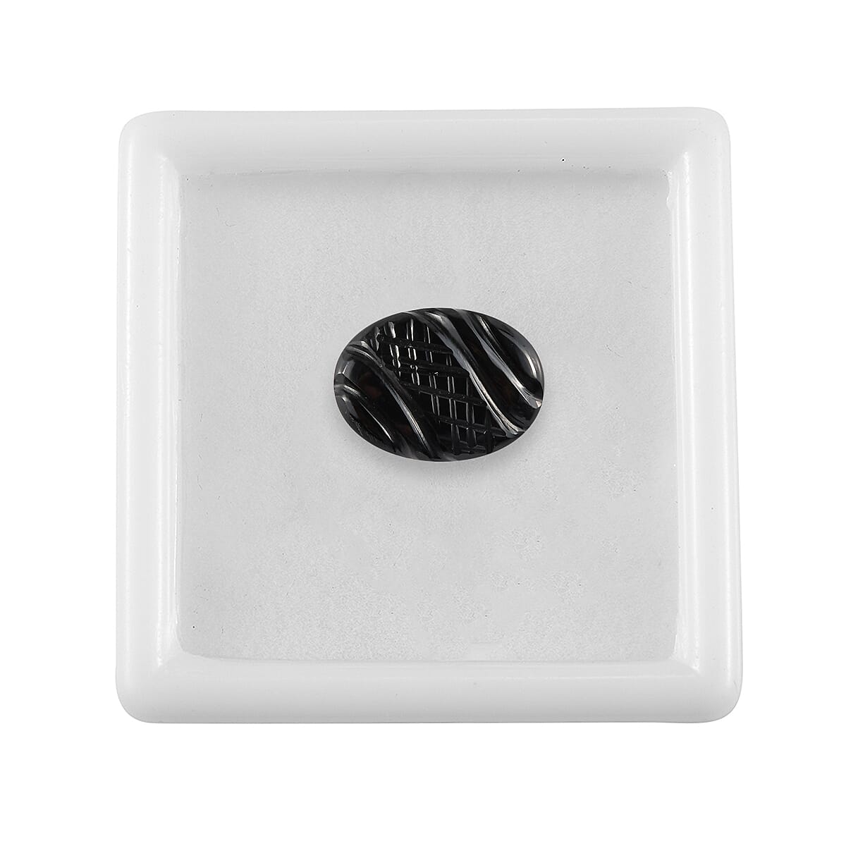 Black Jade (D) Carved (Ovl 14x10 mm) 3.43 ctw