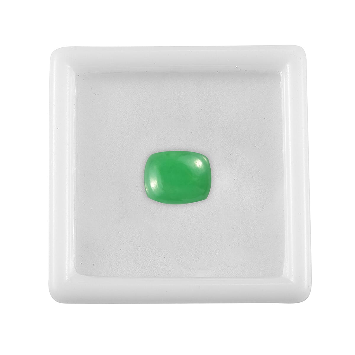 Green Jade (Cush 10x8 mm) 2.73 ctw image number 2
