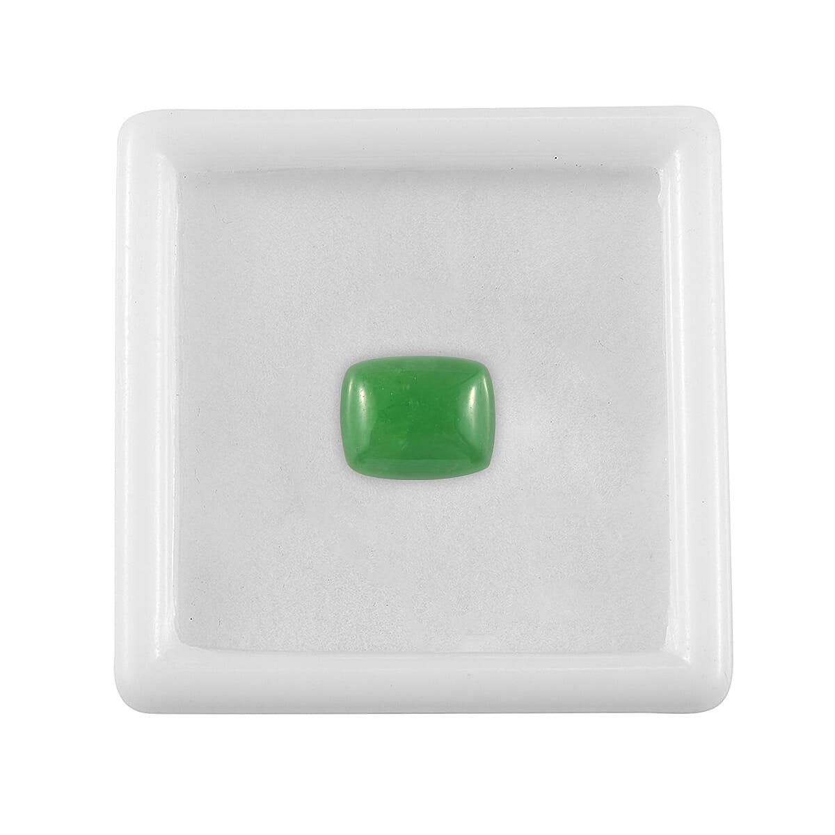 AA Green Jade (Cush 10x8 mm) 3.69 ctw image number 2