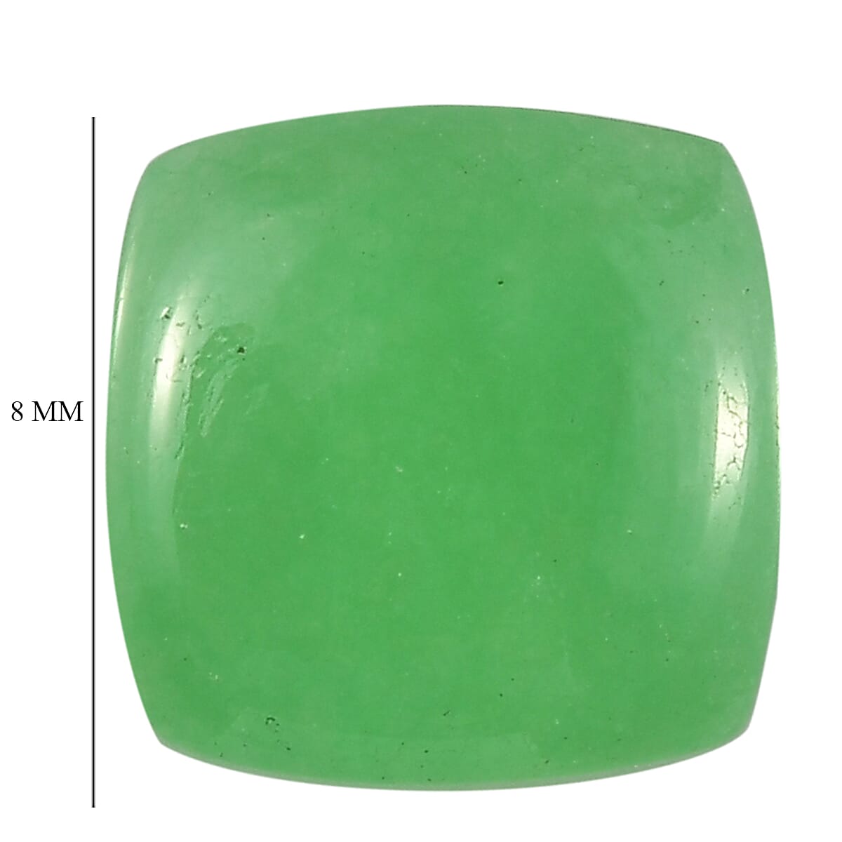 Green Jade (Cush 8x8 mm) 2.05 ctw image number 3