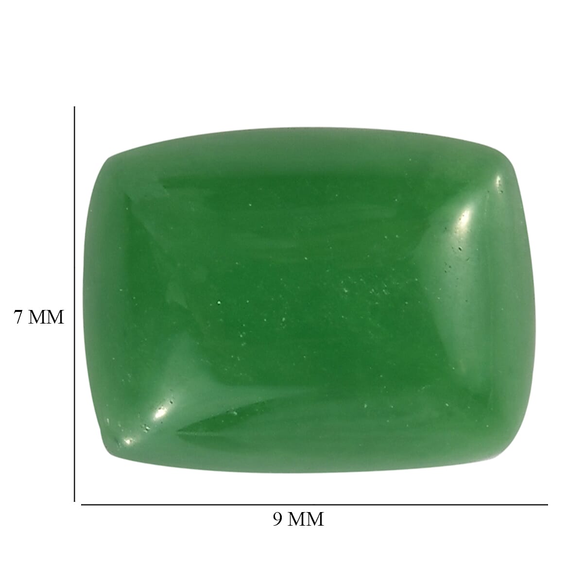 AA Green Jade (Cush 9x7 mm) 2.54 ctw image number 3