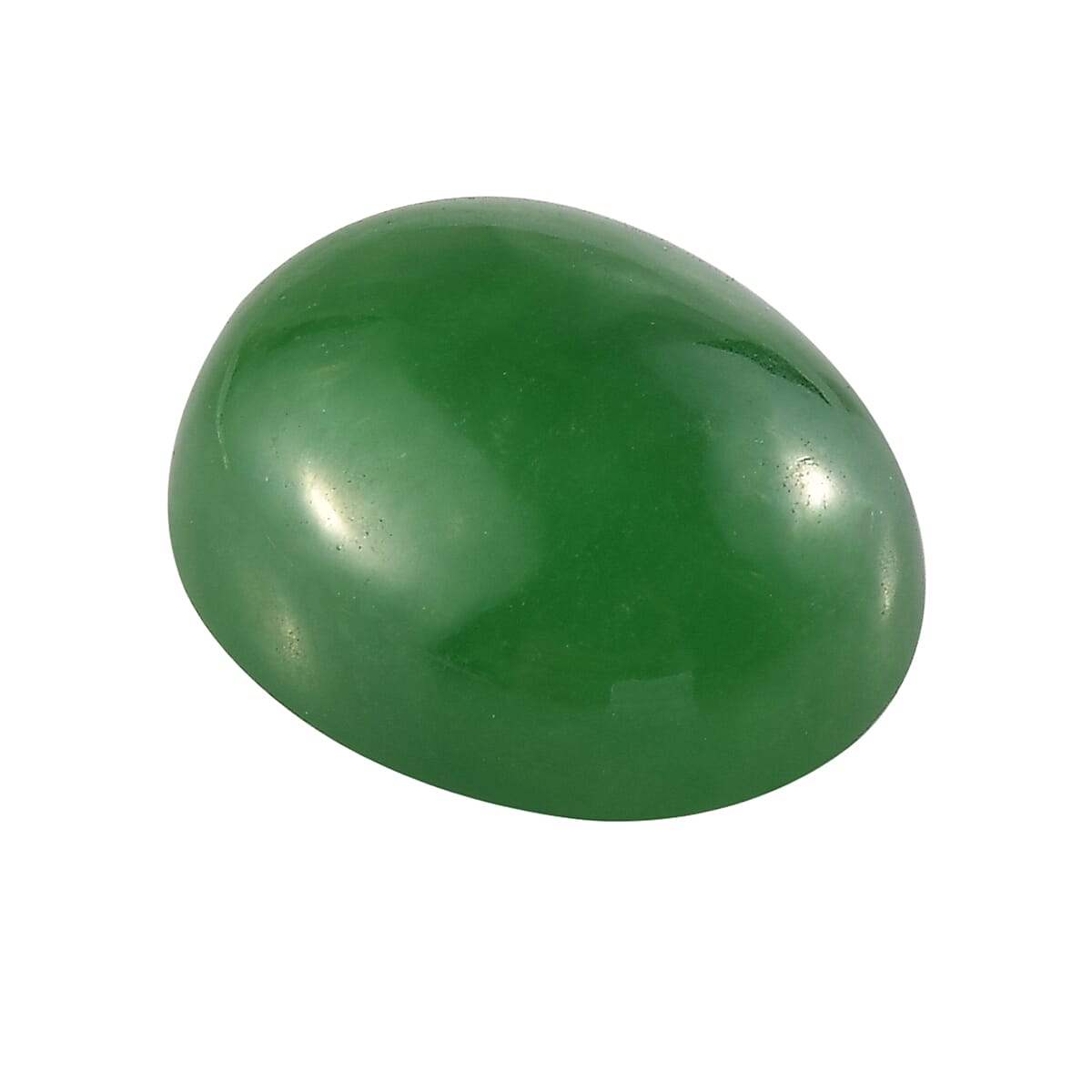 AAA Green Jade (D) (Ovl 12x10 mm) 4.65 ctw image number 1