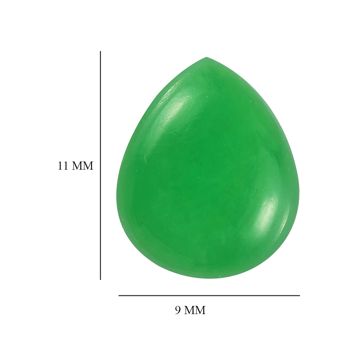 AA Green Jade (Pear 11x9 mm) 2.63 ctw image number 3